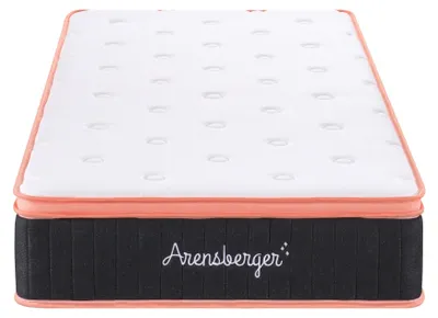 Produktbild von Arensberger Kupfermatratze mit Federkern & Kupferschaum + integrierter Topper | 180x200 cm Höhe 25cm | Härtegrad H3/ H4 | Taschenfederkern Matratze | Rollmatratze | ergonomisch