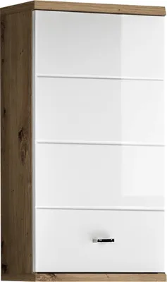 Produktbild von Badmöbel POOL Hängeschrank Artisan Eiche weiß