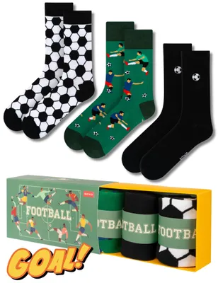 Produktbild von Socken – Sportmuster – 3 Paar – Baumwolle – Geschenk – Herrensocken