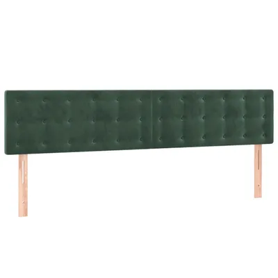 Produktbild von Kopfteile Dunkelgrün 180x5x78/88 cm Samt
