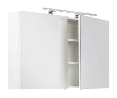 Produktbild von Posseik Spiegelschrank VIVA, inkl. LED-Lampe, weiß100 cm