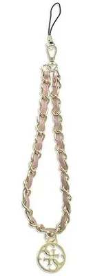 Obrázok produktu pre Guess prívesok GUSTSAS4P Phone Strap ružová retiazka z kovu 4G Charm (GUSTSAS4P)