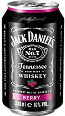 Image de Jack Daniels Berry Tennessee Whiskey note sucrée 330ml paquet de 12