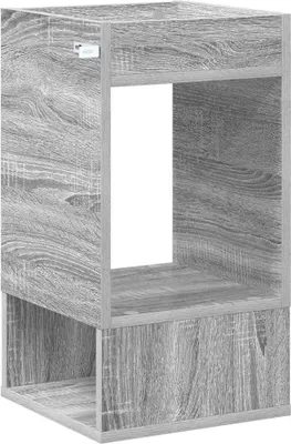 Image de vidaXL Table d'appoint Sonoma gris, 30 x 30 x 56 cm, en panneaux de particules