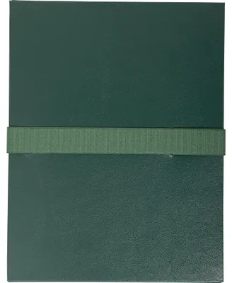 Image de Exacompta 10x Chemise dos extensible balacron et sangle scratch. Vert foncé 633E