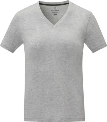 Produktbild von Elevate - "Somoto" T-Shirt V-Ausschnitt für Damen PF3926 (L) (Grau meliert)