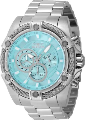 Zdjęcie produktu dla Invicta Bolt 48865 Zegarek Męski - Mechanizm Kwarcowy - Stal Nierdzewna z Niebieską Tarcza - 52 mm
