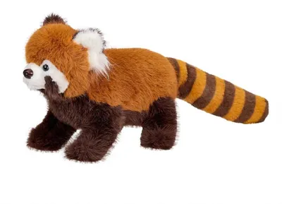 Image de Mascotte d'ours en peluche Panda Rouge - 30cm