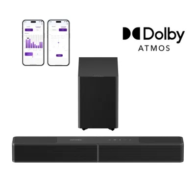 Imagen del producto de ULTIMEA Poseidon M70: Barra de sonido para TV, 3.1.2 Dolby Atmos, subwoofer inalámbrico de 5,25", HDMI eARC, Bluetooth® 6.0, 312 W de potencia máxima