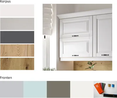 Produktbild von Hängeschrank Küchenschrank 90cm Front matt lackiert Farbe wählbar (PR-W4B/90-AV)