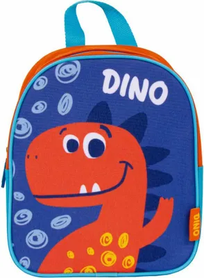 Produktbild von Zaska 24x20x10 Cm Dino Rucksack Orange  Orange One Size