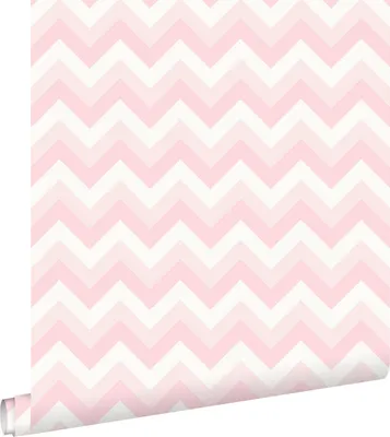 Zdjęcie produktu dla ESTAhome Tapeta motyw zygzakowaty jasnego różuIbiałym 53 cm x 10.05 m