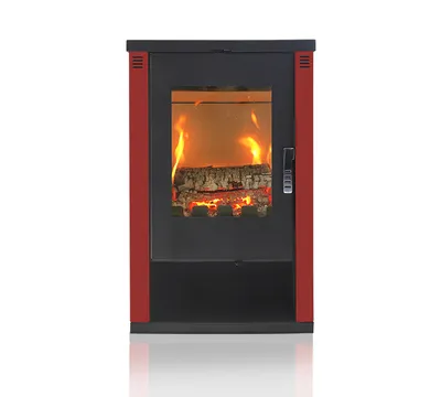 Produktbild von Kaminofen modern model Lheia Burgundy,  A 80.20%, 7.5 kW, 570 x 382 x 926 mm