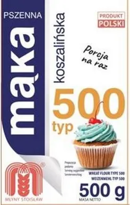 Obrázek produktu pro Młyny Stoisław, pšeničná mouka koszalińska, typ 500, 0,5 kg