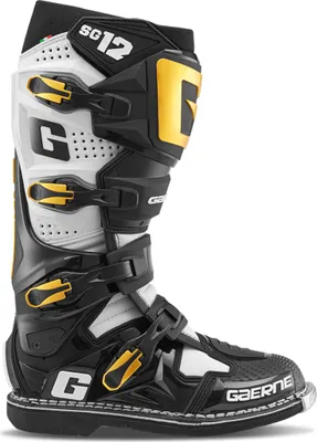 Image de Bottes de motocross Gaerne SG-12, noir/blanc/or, 43