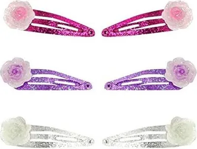 Image de Barrettes pour filles avec rose (lot de 2)
