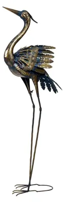 Produktbild von Reiher Metall Vogelfigur 112cm stehend Dekofigur Dekoration Haus Hof Garten