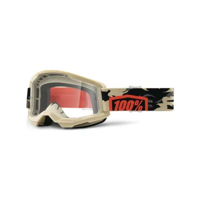 Image de 100% Lunettes de moto MX Strata 2 transparent