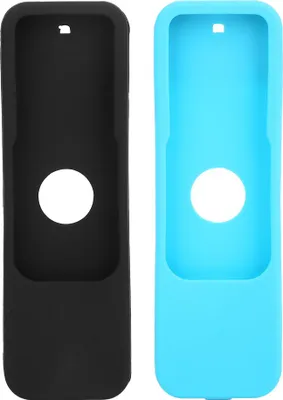Obrázek produktu pro 2 protiskluzové silikonové ochranné kryty vhodné pro televizory 4K 4. a 5. generace s dálkovým ovládáním (černá/modrá)