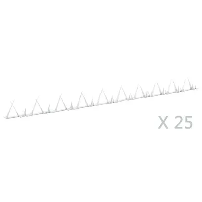 Image de vidaXL Barre de protection contre l'escalade 25 pièces acier 1 m