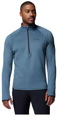 Zdjęcie produktu dla Bluza Columbia Forro polar Columbia Crystal Leaf Omni-Heat Helix Half Zip azul pálido dla Męskie