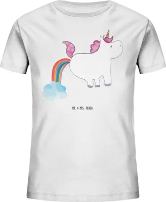 Produktbild von Mr. & Mrs. Panda Kleinkinder T-Shirt Einhorn Pupsen 12-14 Jahre (152/164) - Weiß - Geschenk, Glitzer, Kindershirt, Lustig, Kurzarm Kinder, Freundin, Unicorn, Spaß