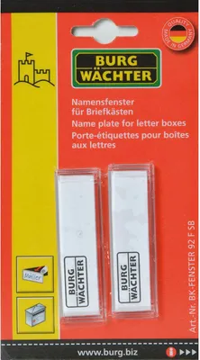 Obrázek produktu pro Namenschilder fuer Briefkasten SB