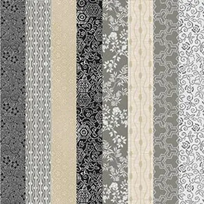 Produktbild von Servietten Muster grau 33 x 33 cm 20 Stück