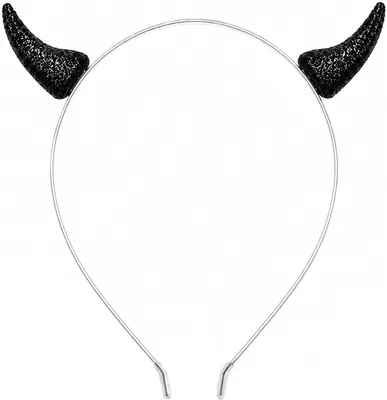 Imagen del producto de Diadema con cuernos de diablo, lentejuelas, talla única, ideal para Halloween