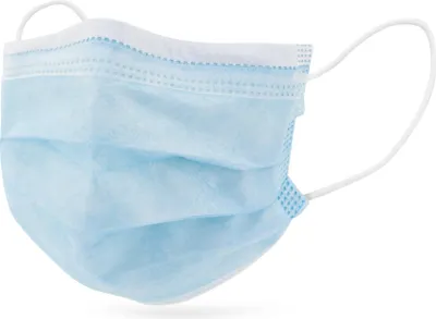 Produktbild von CN Mundschutz Typ IIR (OP-Masken) - hellblau (50er Box)