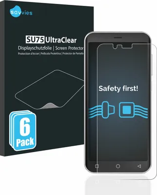 Produktbild von 6x Für Emporia Smart 4 Schutzfolie Savvies Displayschutz Display Schutz Folie Klar Transparent