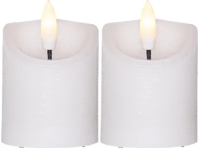 Zdjęcie produktu dla STAR TRADING LED-Kerzen "Flamme" kurz 2er Set warmweiß 412591 7391482078605