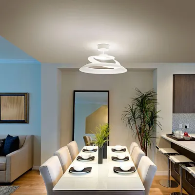 Produktbild von Fabas Luce Aragon LED Deckenleuchte Glas Weiß