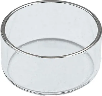 Produktbild von Teelichthalter Klarglas mit 18k Platinrand Ø 44 x 19mm, Innen Ø 40mm