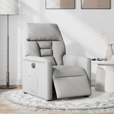 Produktbild von vidaXL Relaxsessel Elektrisch Wolkengrau Stoff