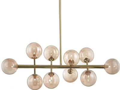 Produktbild von home24 Deckenleuchte - Metall - 10-flammig