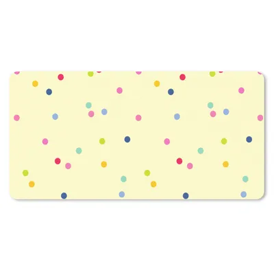 Produktbild von MuchoWow® Schreibtischunterlage Konfetti - Muster - Pastell 80x40 cm - XXL Mauspad - Gaming Mauspad