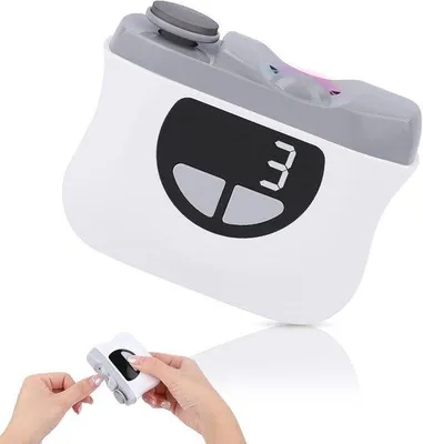 Productafbeelding van Elektrische nagelknipper, 2-in-1 nagelsnijder & polijster, automatische nageltrimmer met 3 snelheden, multifunctionele