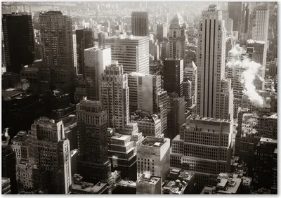 Produktbild von Tulup® Leinwandbild - 100x70 cm - Wandkunst - Drucke auf Leinwand - Leinwanddruck  - Sehenswürdigkeiten & Architektur - Schwarzweiß - New York