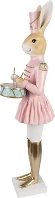 Immagine prodotto di Clayre & Eef figura decorativa coniglio 79 cm plastica beige rosa