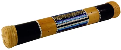Produktbild von Musikinstrument aus Holz, Musik Percussion Rhythmus Klang Instrument, Handgearbeitet, Regenstab - Regenmacher aus Bambus 40 cm, Musikinstrumente