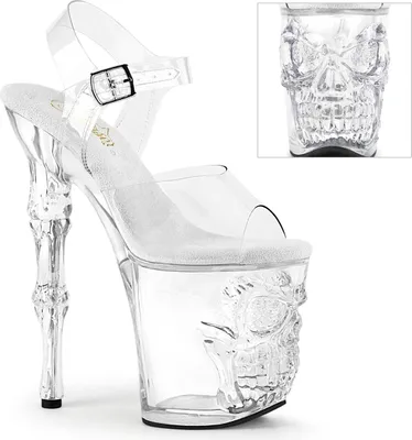 Produktbild von RAPTURE-808 Damen Sandale von Pleaser, Transparent EU 38, US 8