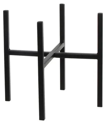 Image de Mica Decorations Ascot Support pour plantes - L24 x l24 x H25 cm - Métal - Noir