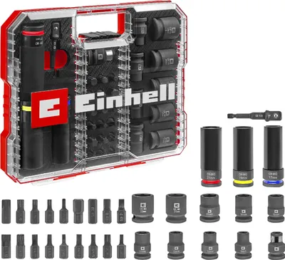 Produktbild von KFZ-Impact-Stecknuss- und Bit-Set in XL-CASE, 32-teilig