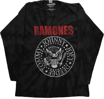 Produktbild von Ramones - T-Shirt für Herren/Damen Uni  Langärmlig RO4853 (XL) (Schwarz)