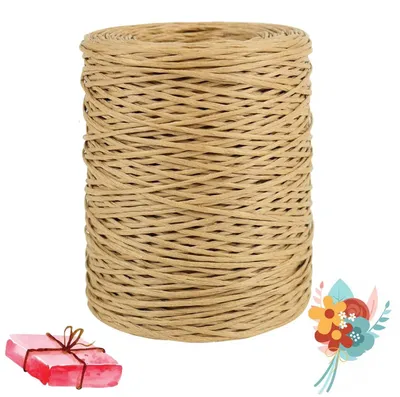 Imagen del producto de 200 metros de alambre de papel para arreglos florales y proyectos de manualidades