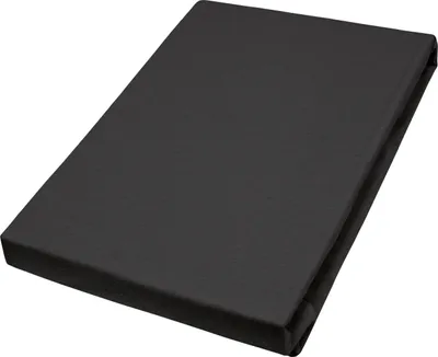 Produktbild von Vario Jersey-Spannbetttuch schwarz, 190 x 200 cm