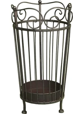 Produktbild von Schirmständer 25x46cm Antikbraun Metall Schirmhalter Regenschirmhalter