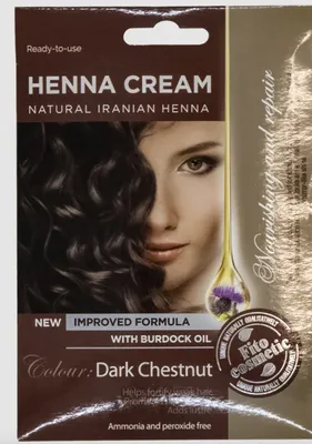 Produktbild von Henna-Creme Fito Kosmetik, Dunkelkastanien, mit Klettenöl, 50 ml