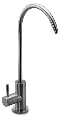 Produktbild von Ein-Weg-Osmose-Wasserhahn SOFIA aus massivem Edelstahl | Edelstahl 304 | 360° schwenkbar | Küchenarmatur für Osmoseanlagen und Wasserfilter